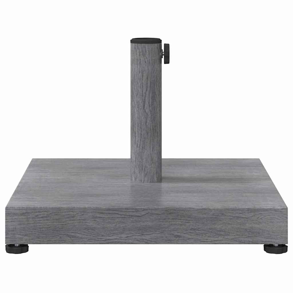 Base para sombrilla Aspecto de Madera Gris Oscuro