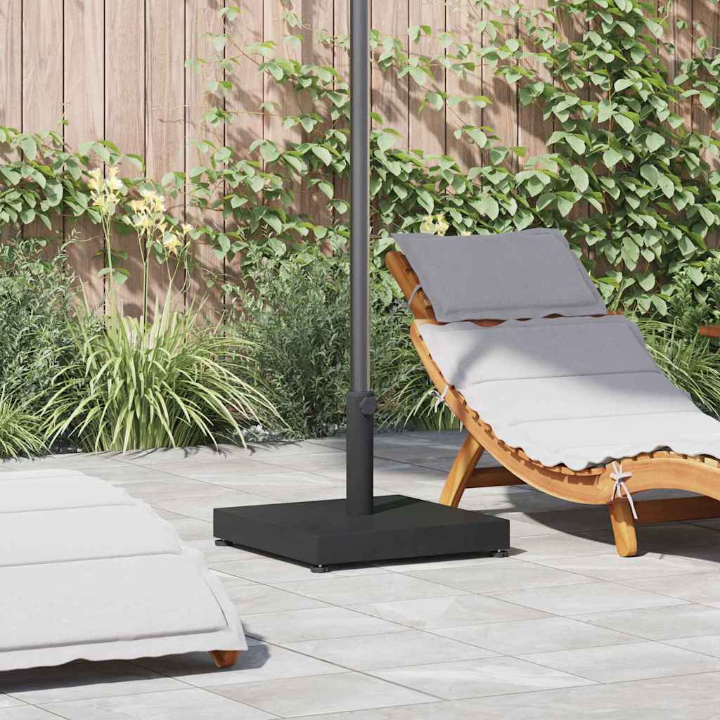 Dark Gray Wood-Look Umbrella Base