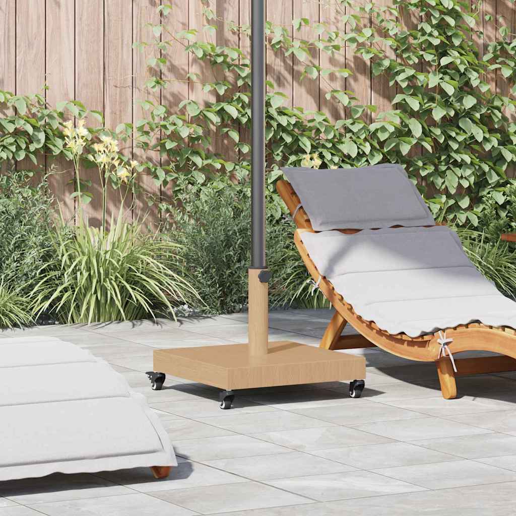 Dark Gray Wood-Look Umbrella Base