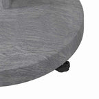 Base para sombrilla Aspecto de Madera Gris Oscuro