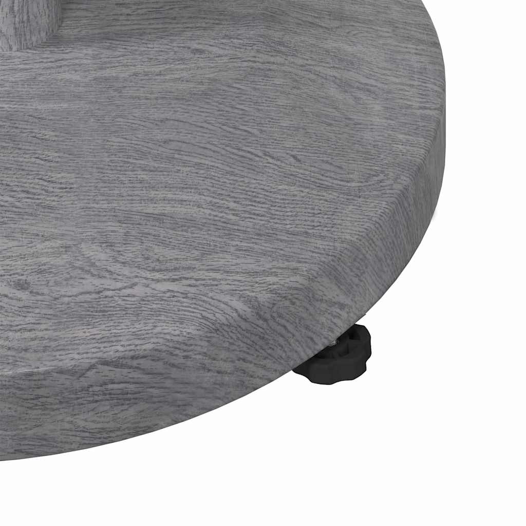 Base para sombrilla Aspecto de Madera Gris Oscuro