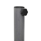 Base para sombrilla Aspecto de Madera Gris Oscuro