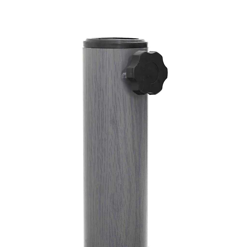 Base para sombrilla Aspecto de Madera Gris Oscuro