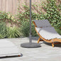 Base para sombrilla Aspecto de Madera Gris Oscuro