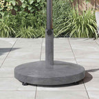 Base para sombrilla Aspecto de Madera Gris Oscuro