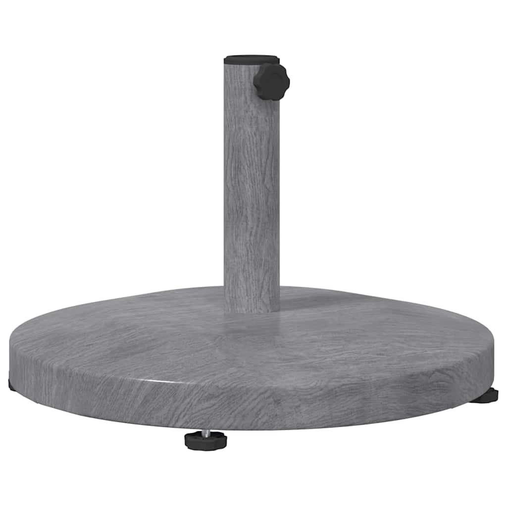 Base para sombrilla Aspecto de Madera Gris Oscuro
