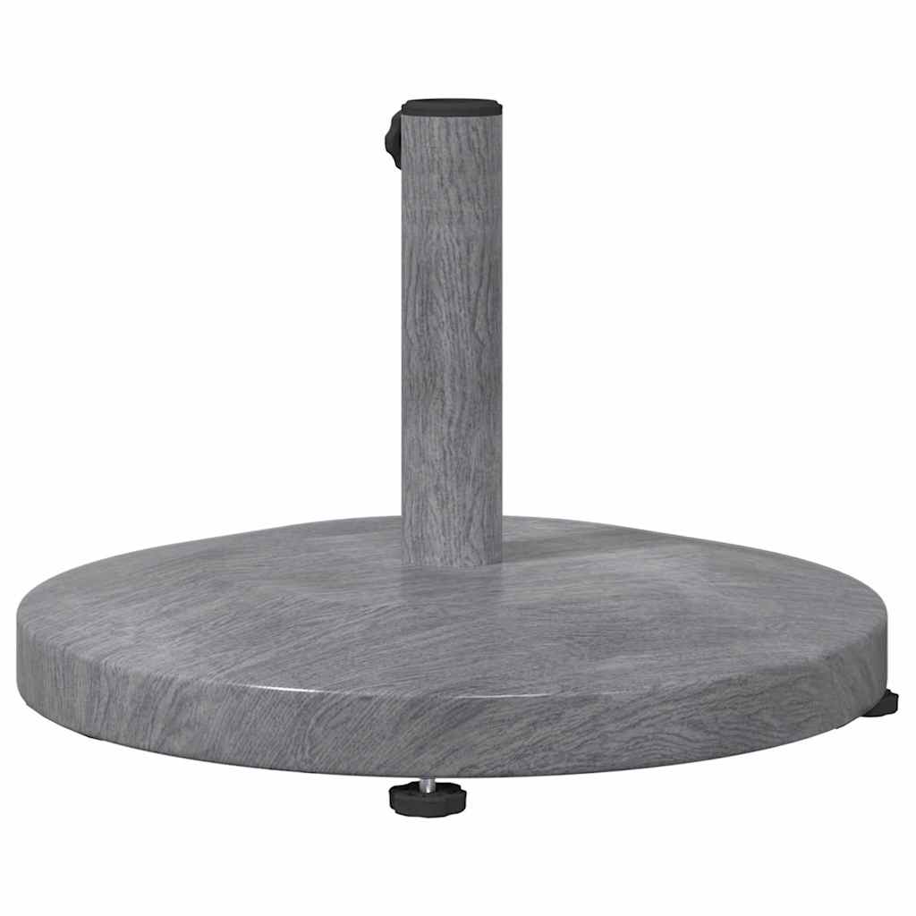 Base para sombrilla Aspecto de Madera Gris Oscuro