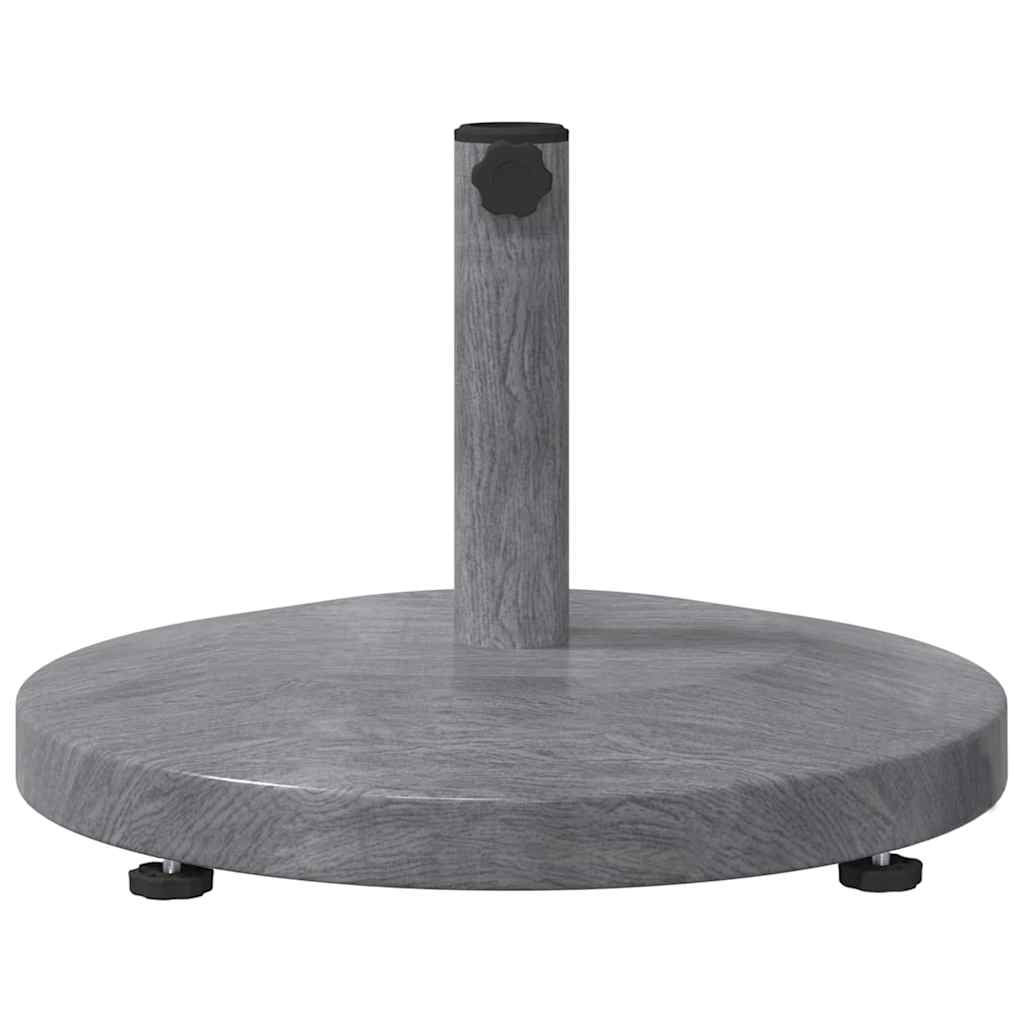 Base para sombrilla Aspecto de Madera Gris Oscuro