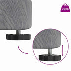 Base para sombrilla Aspecto de Madera Gris Oscuro