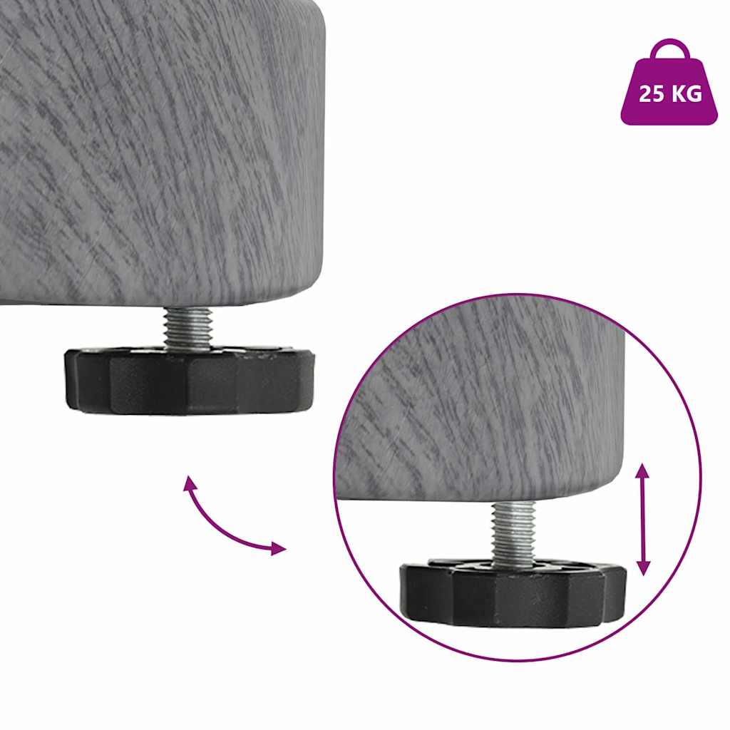 Base para sombrilla Aspecto de Madera Gris Oscuro