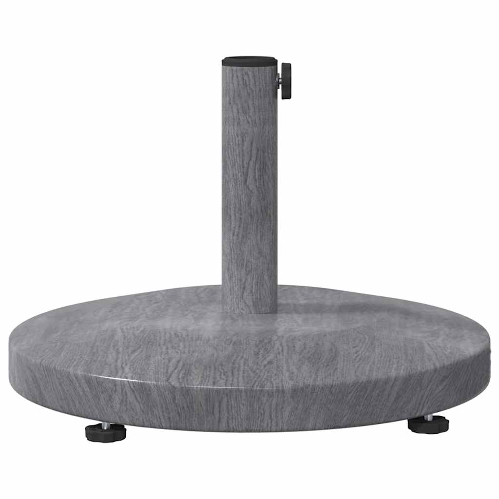 Base para sombrilla Aspecto de Madera Gris Oscuro