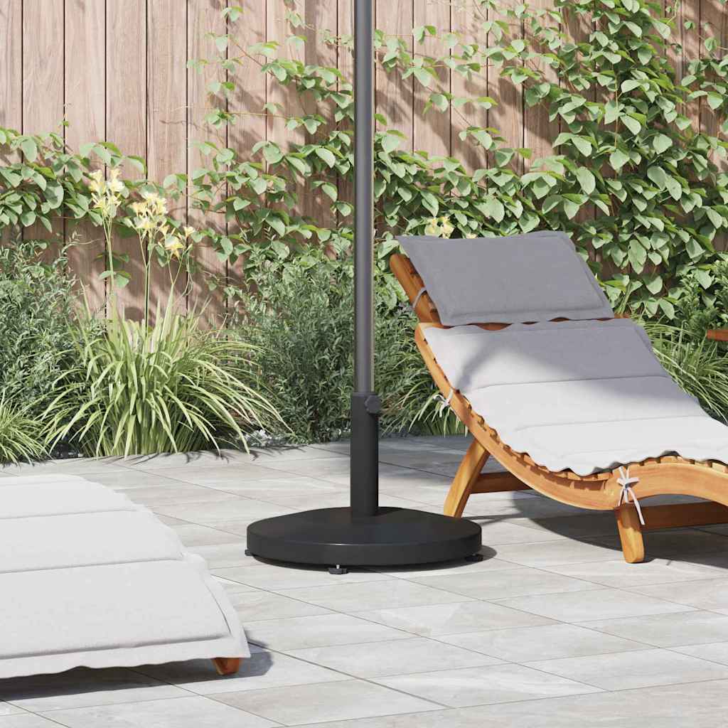 Base para sombrilla Aspecto de Madera Gris Oscuro
