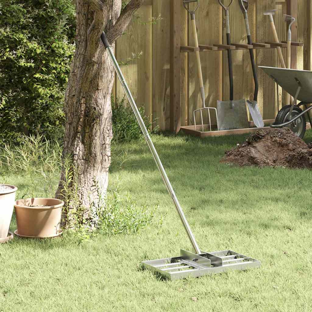 Black Powder-Coated Steel Garden Rake