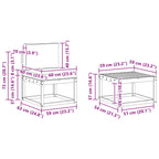 Conjunto de sofás de exterior con cojín 4 pcs