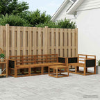 Conjunto de sofás de exterior 4 pcs Blanco y Antracita