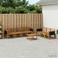 Conjunto de sofás de exterior 7 pcs Natural