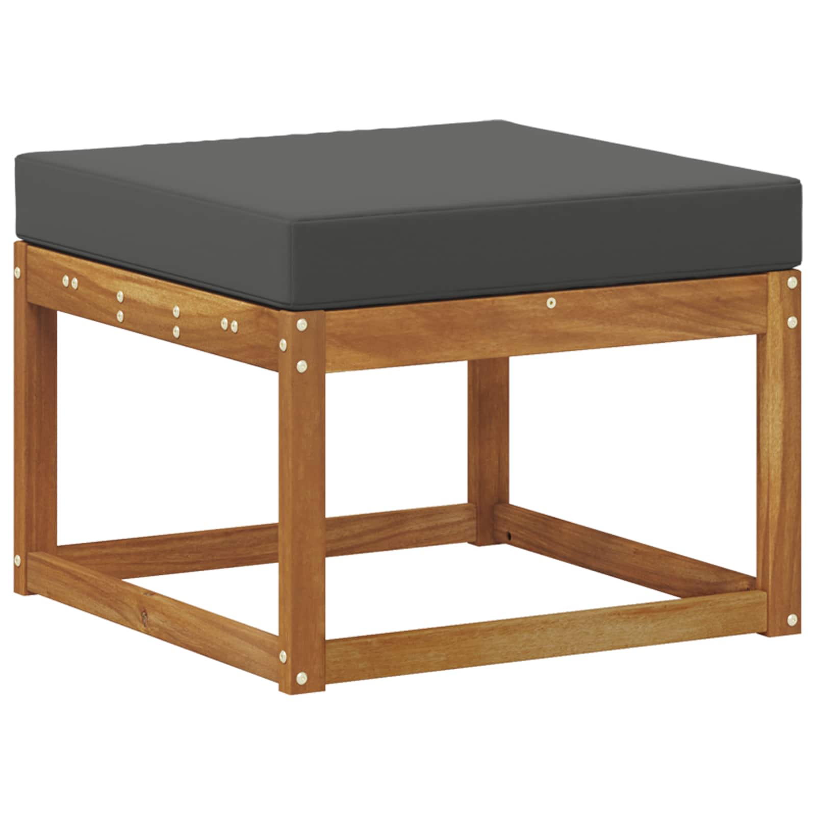 Conjunto de sofás de exterior 6 pcs Natural y Antracita