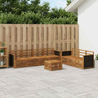 Juegos de sofás 8 pcs Madera de Acacia Sólida