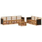 Juegos de sofás 8 pcs Madera de Acacia Sólida