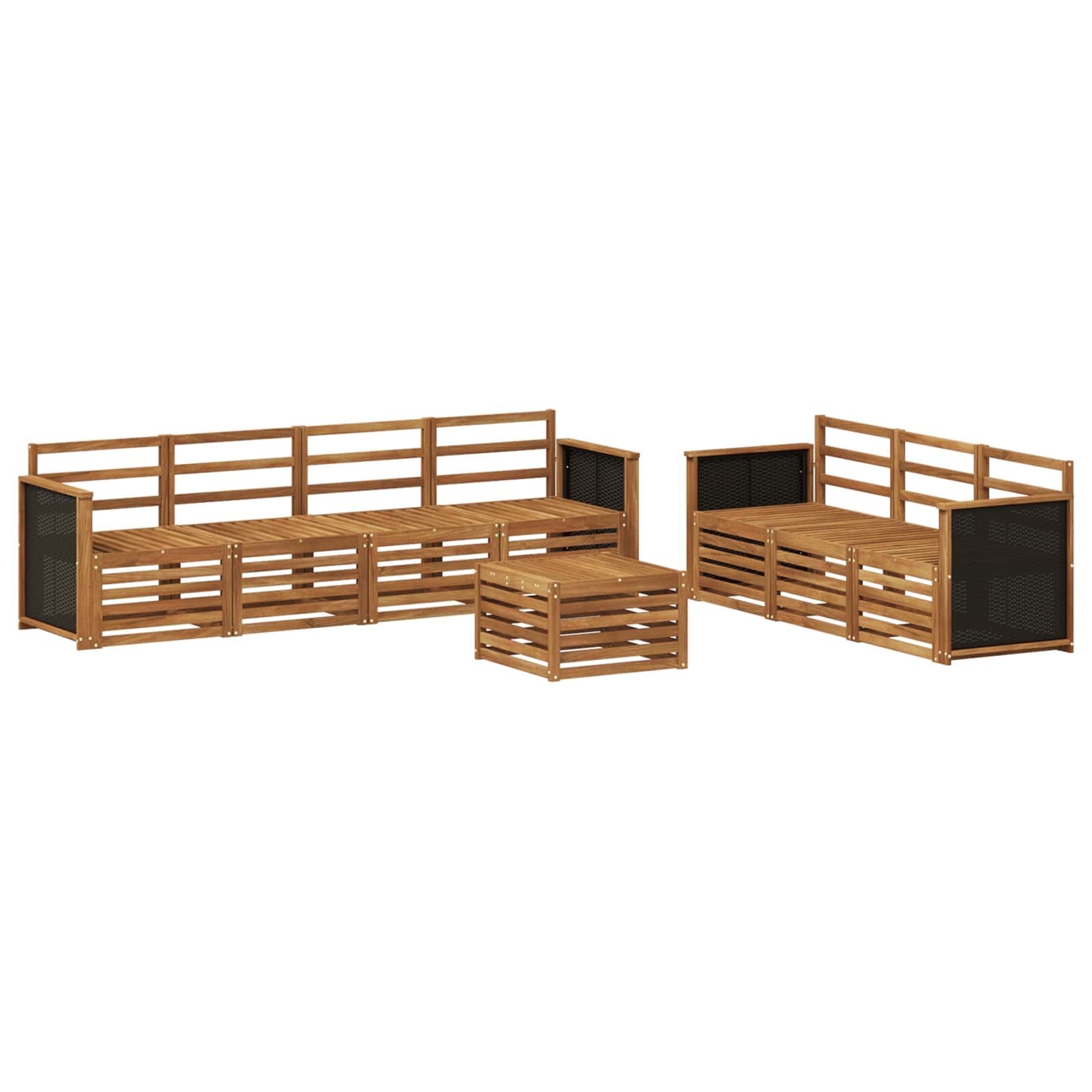 Juegos de sofás 8 pcs Madera de Acacia Sólida
