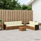 Juegos de sofás 8 pcs Madera de Acacia Sólida