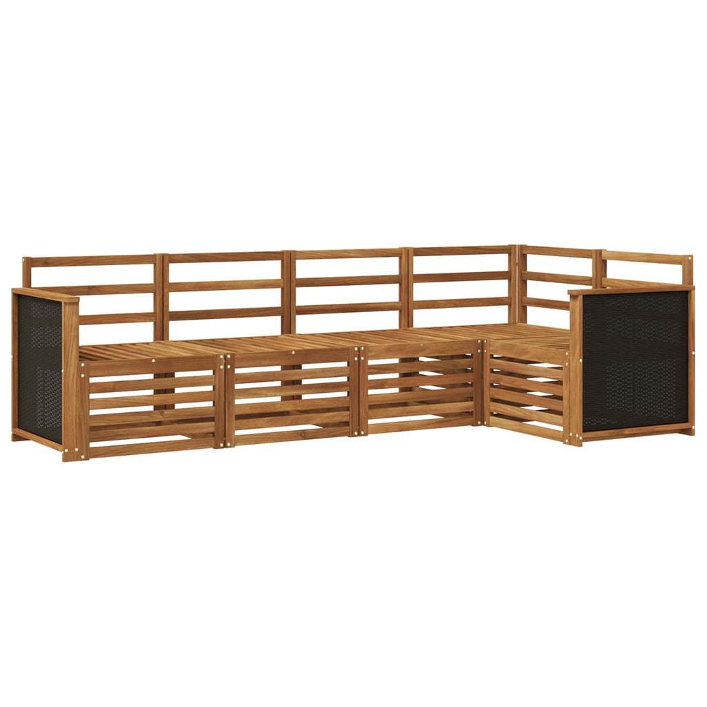 Conjunto de Sofá Seccional 4 pcs Natural