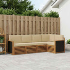 Conjunto de Sofá Seccional 4 pcs Natural