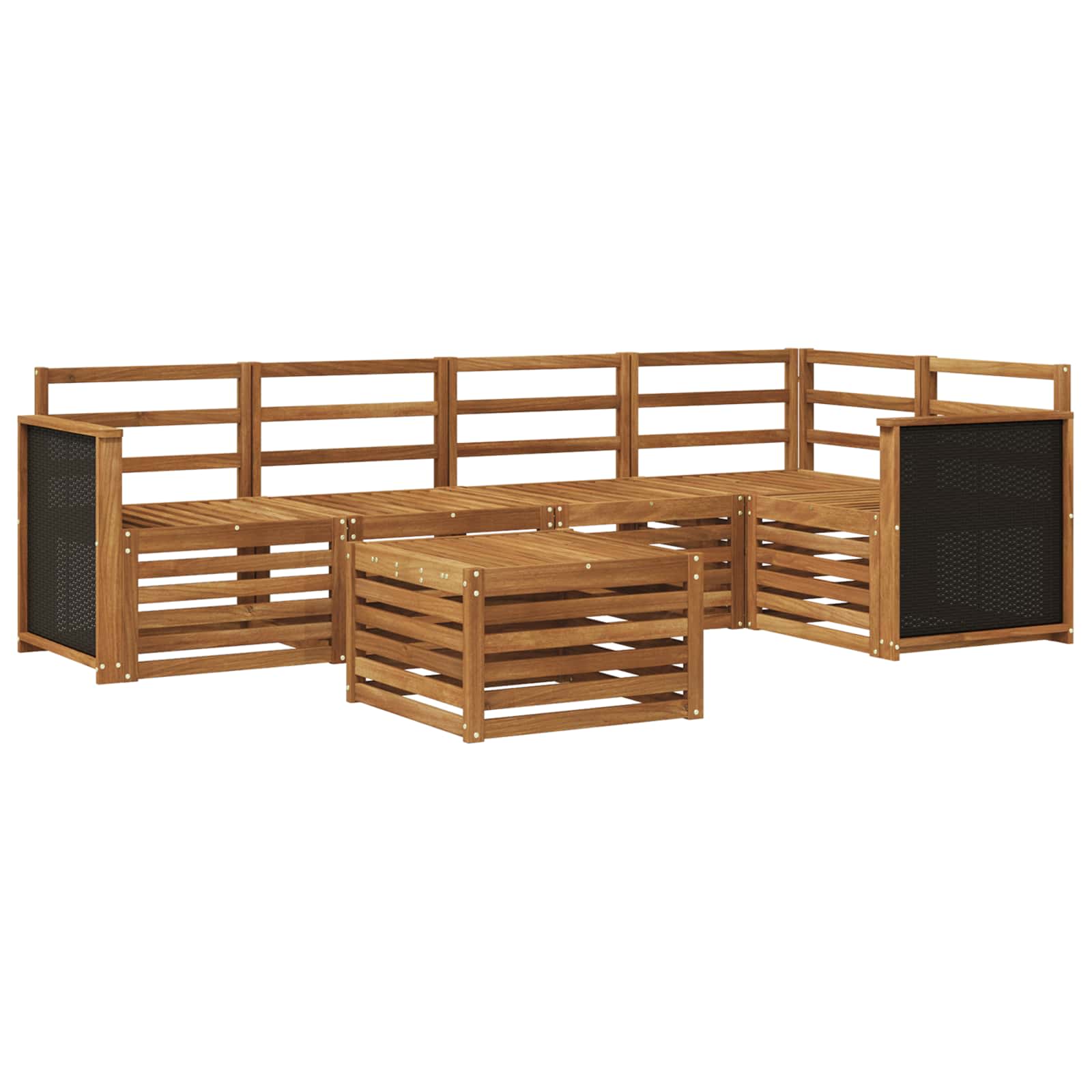 Conjunto de Sofá Seccional 5 pcs Natural