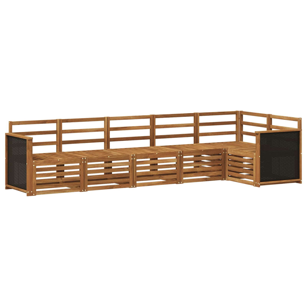 Conjunto de Sofá Seccional 5 pcs Natural