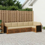 Conjunto de Sofá Seccional 5 pcs Natural