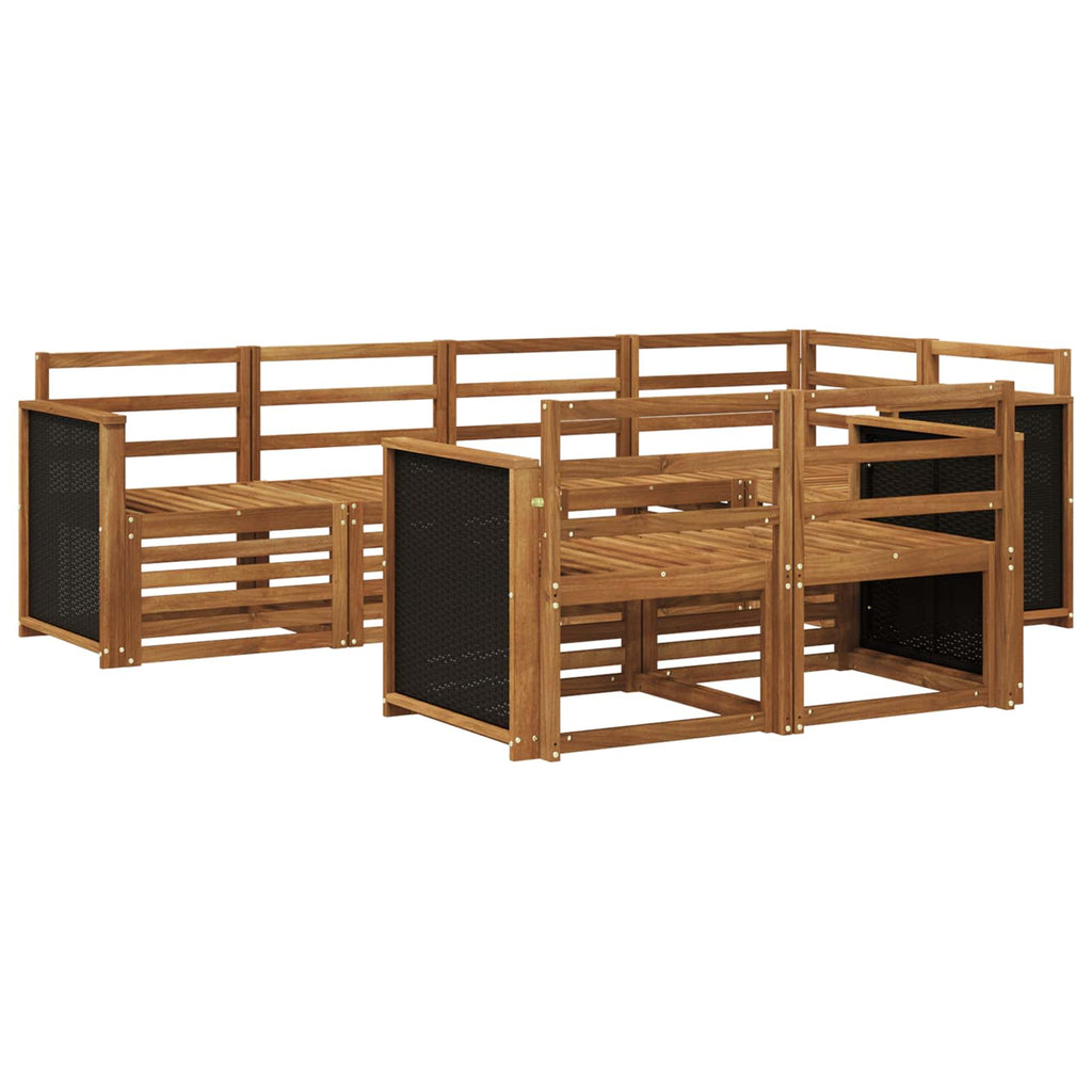 Conjunto de Sofá Seccional 6 pcs Natural