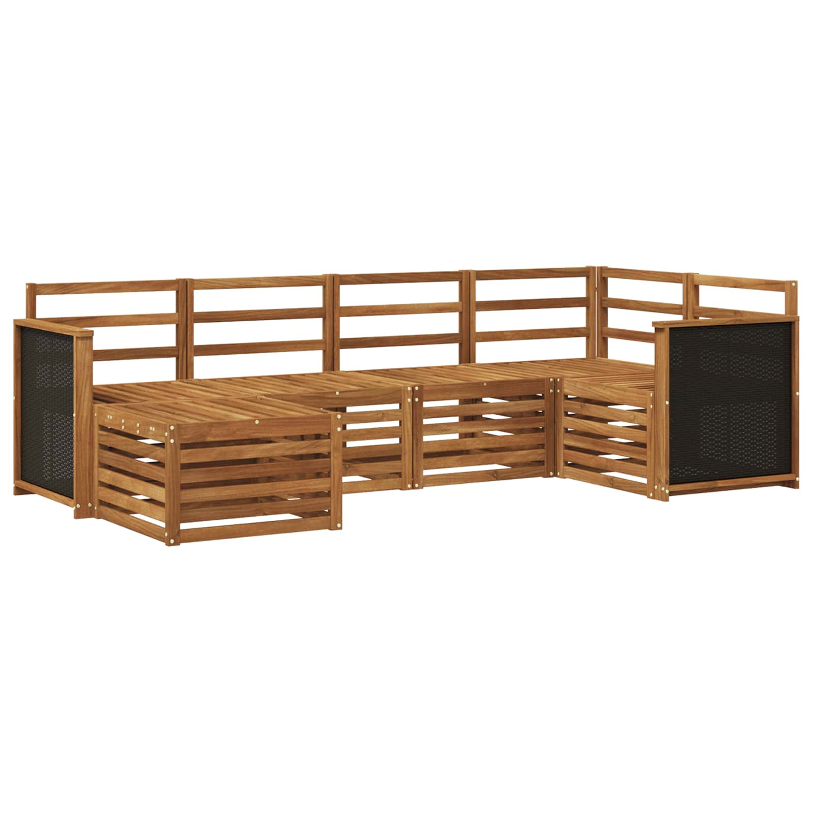 Conjunto de Sofá Seccional 5 pcs Natural