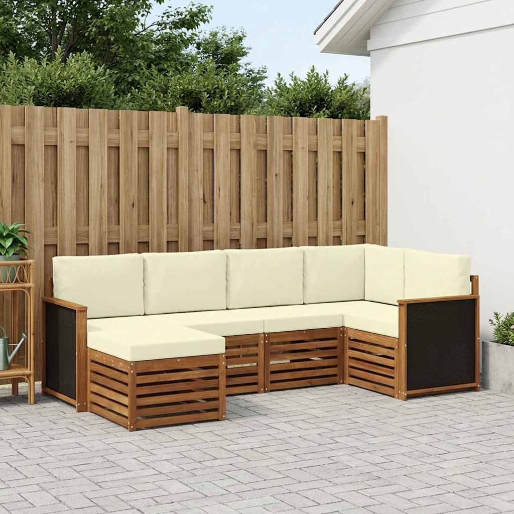 Conjunto de Sofá Seccional 5 pcs Natural
