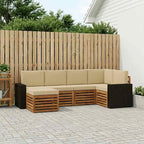 Conjunto de Sofá Seccional 5 pcs Natural