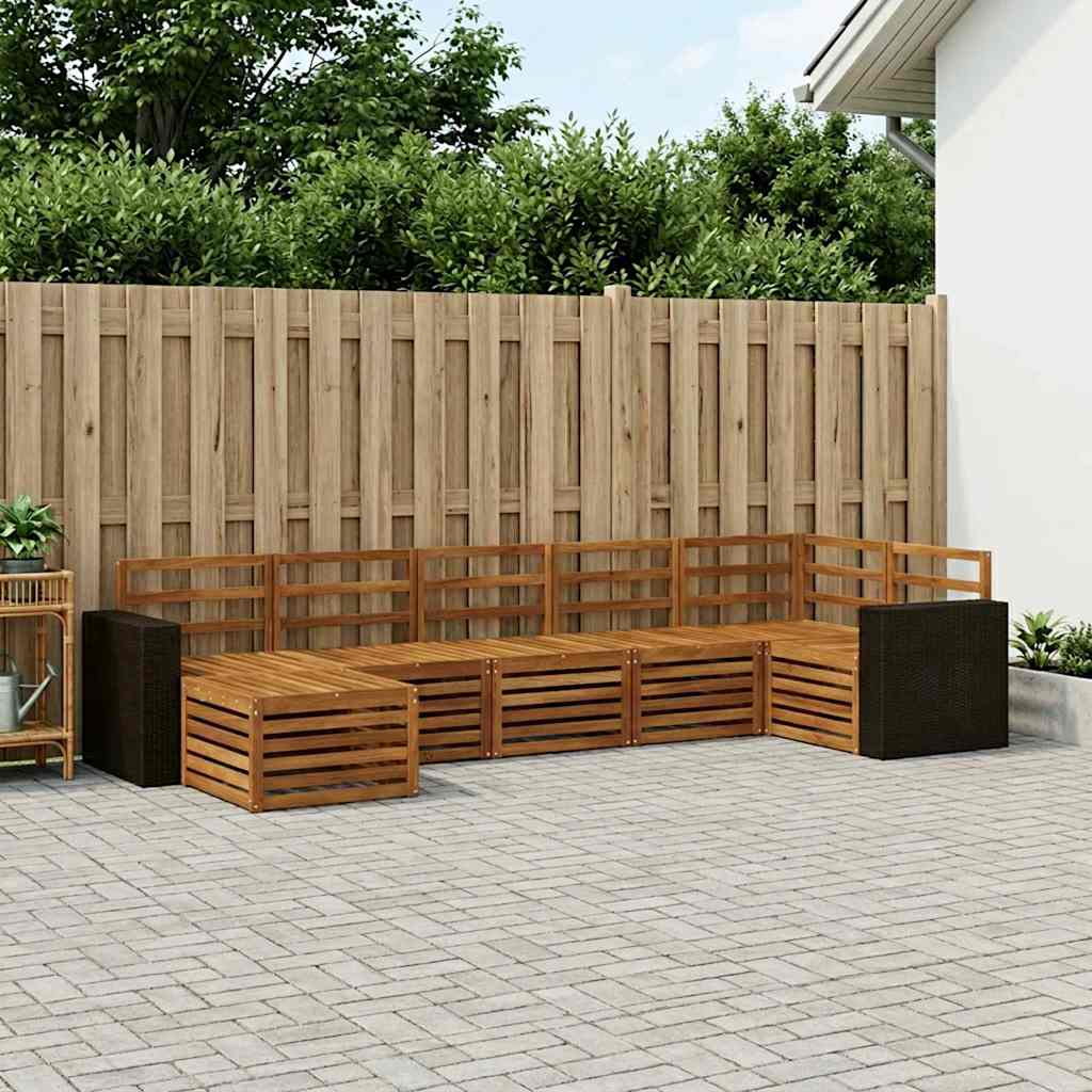 Conjunto de Sofá Seccional 6 pcs Natural