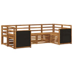 Conjunto de Sofá Seccional 5 pcs Natural