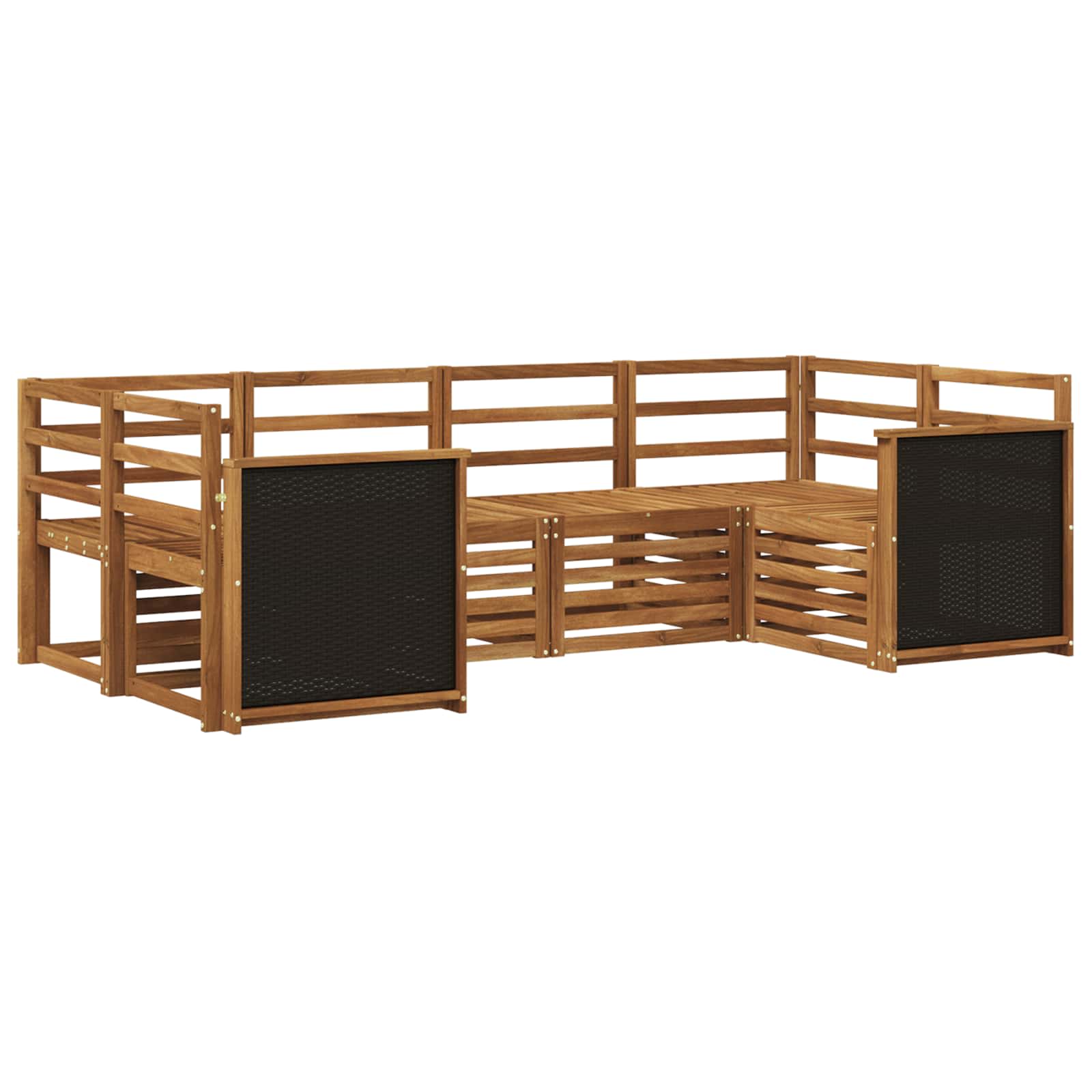 Conjunto de Sofá Seccional 5 pcs Natural