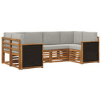 Conjunto de Sofá Seccional con cojín 5 pcs