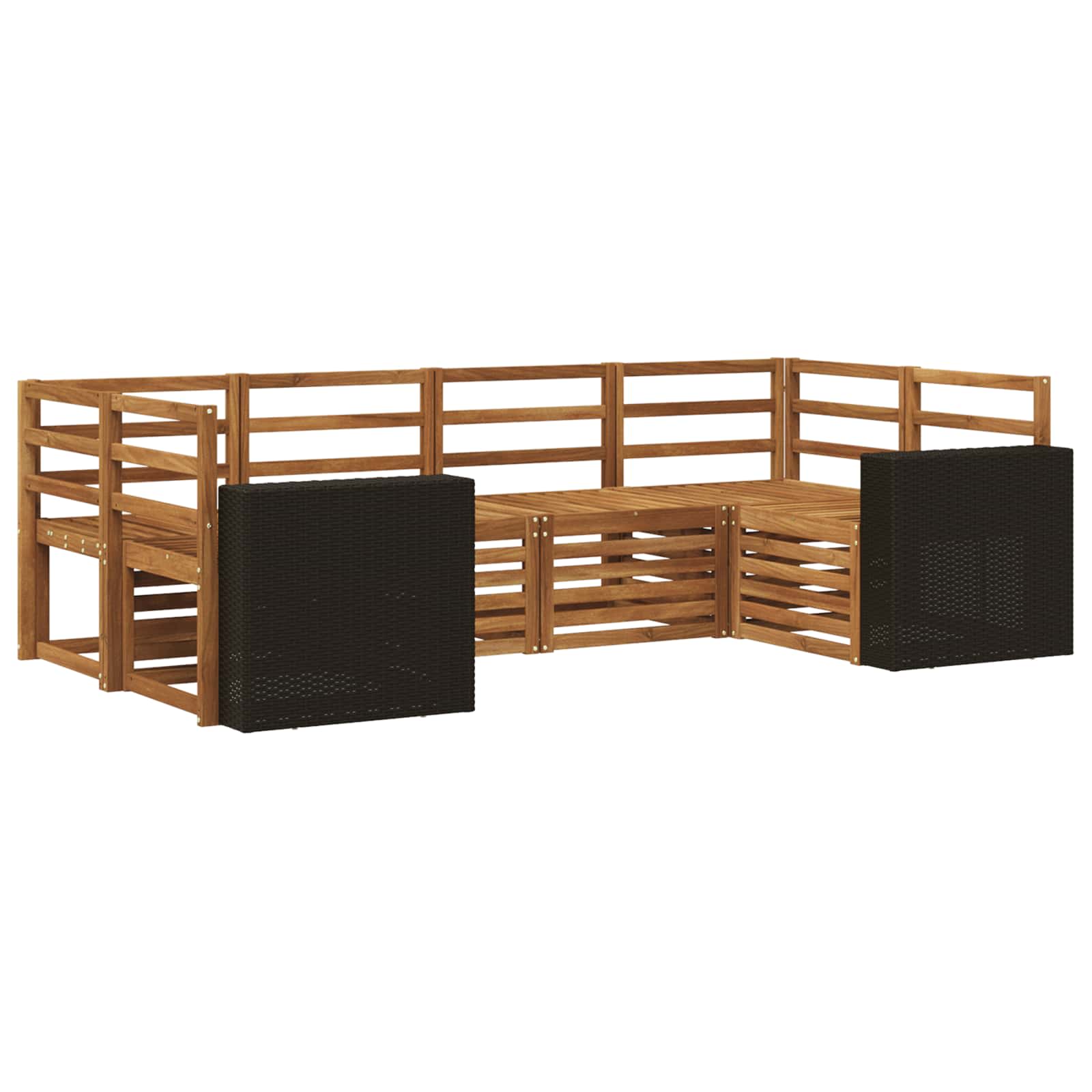Conjunto de Sofá Seccional 5 pcs Natural