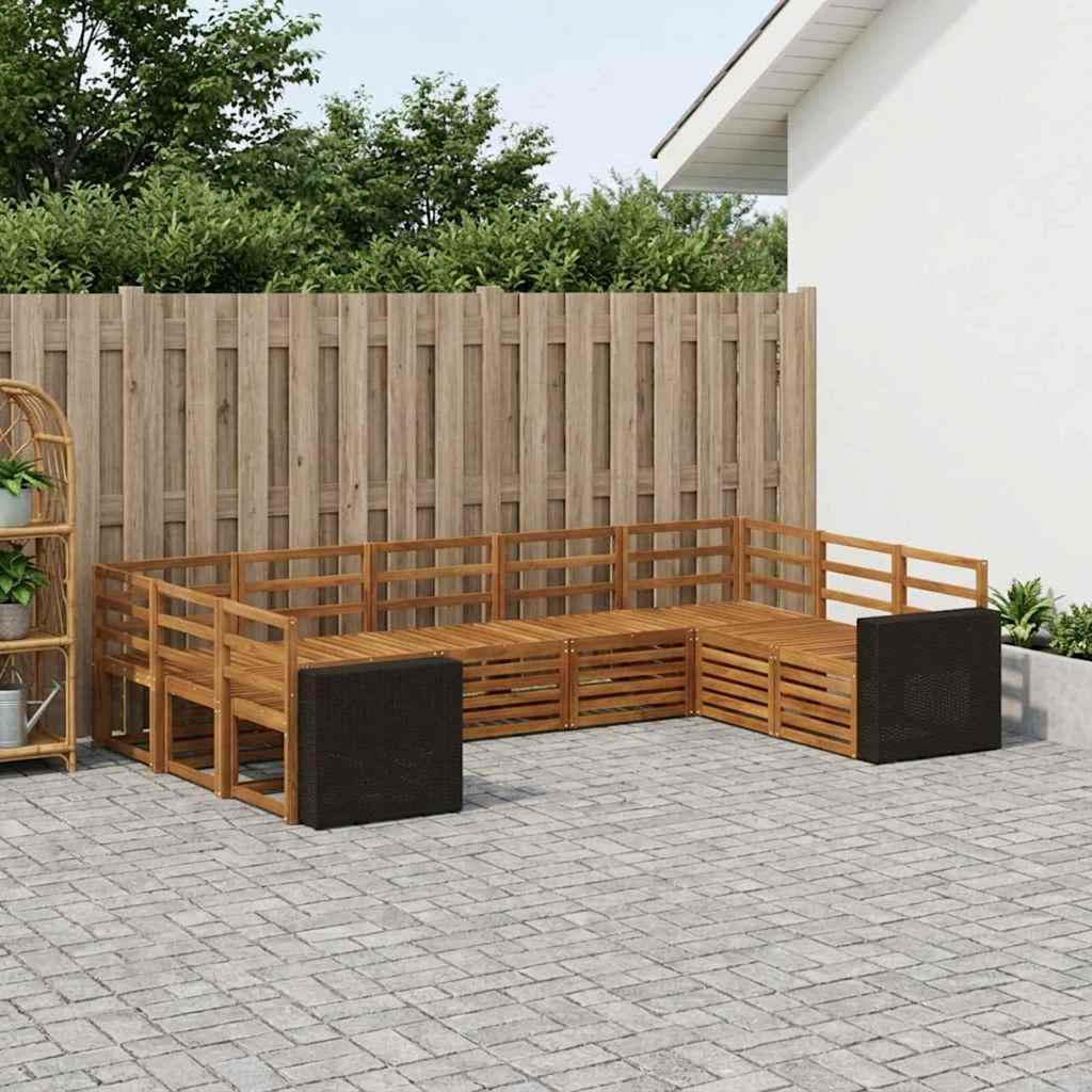 Conjunto de Sofá Seccional 7 pcs Natural