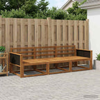 Conjunto de sofás de exterior 3 pcs Blanco 245,5 x 83 x 73 cm