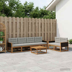 Conjunto de sofás de exterior 3 pcs Blanco 245,5 x 83 x 73 cm