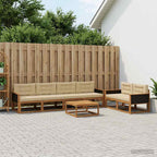 Conjunto de sofás de exterior 3 pcs Blanco 245,5 x 83 x 73 cm