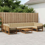 Conjunto de sofás de exterior 6 pcs Blanco y Antracita