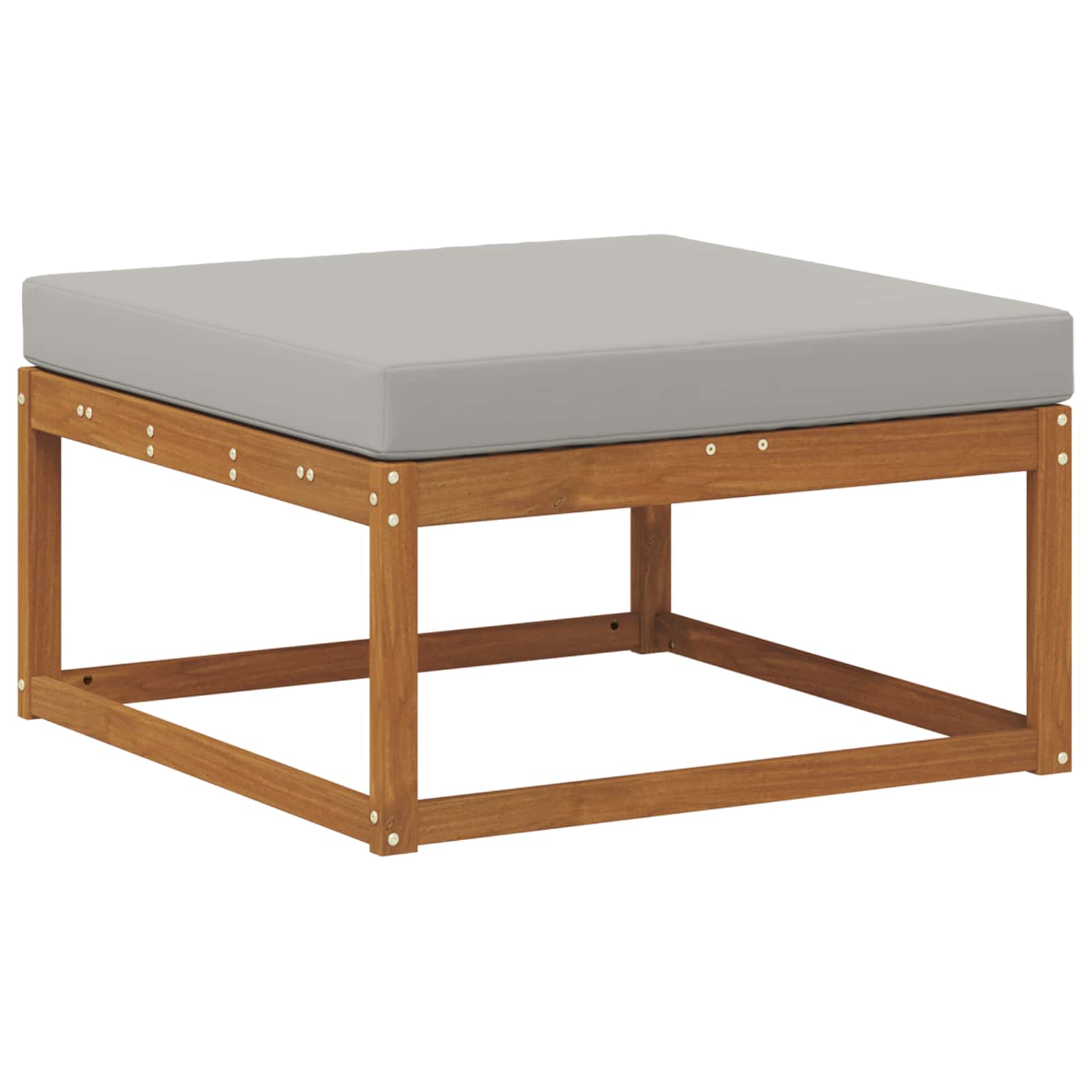 Conjunto de sofás de exterior 8 pcs Natural y Gris Claro