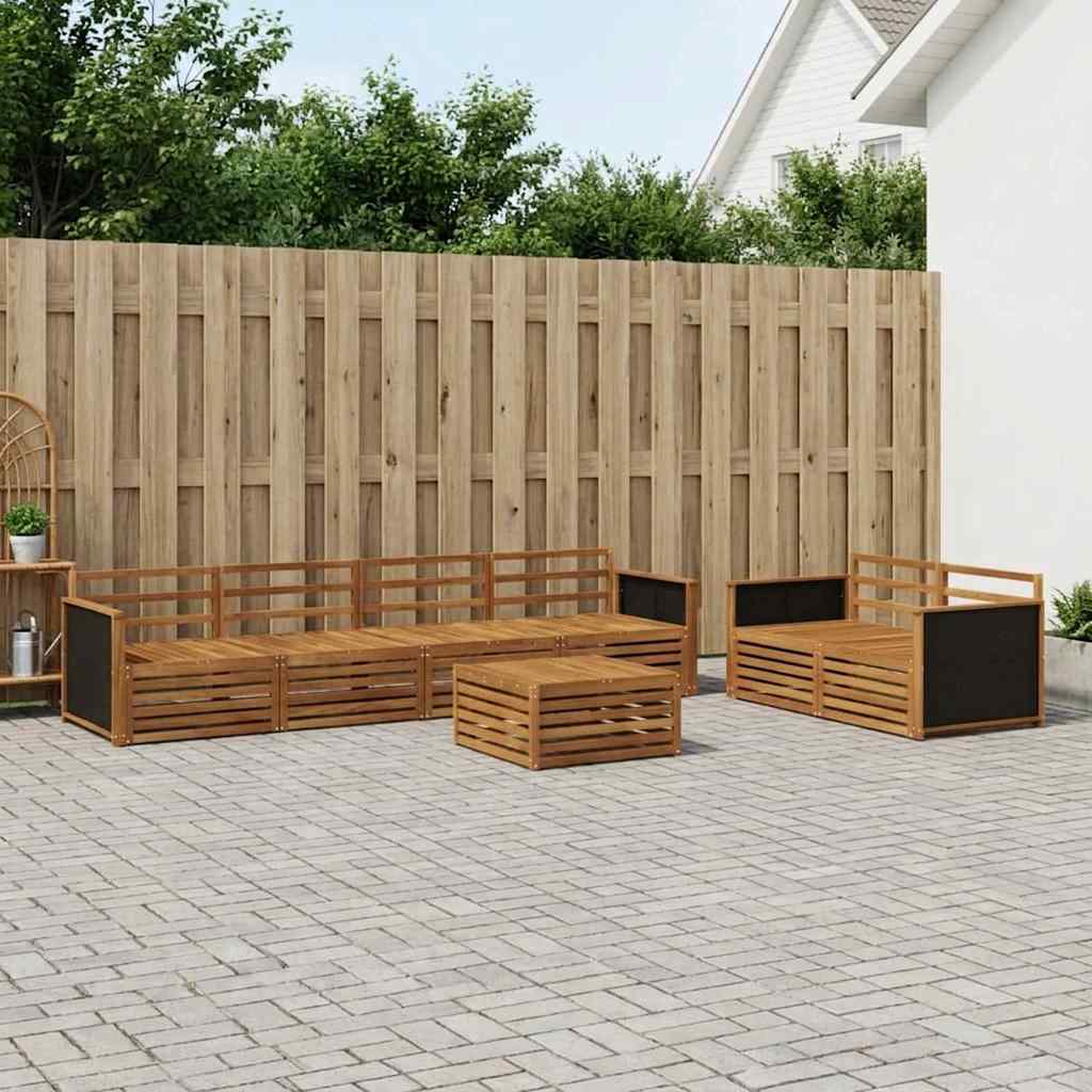 Conjunto de Sofás de Exterior 7 pçs Branco 79 x 79 x 37 cm