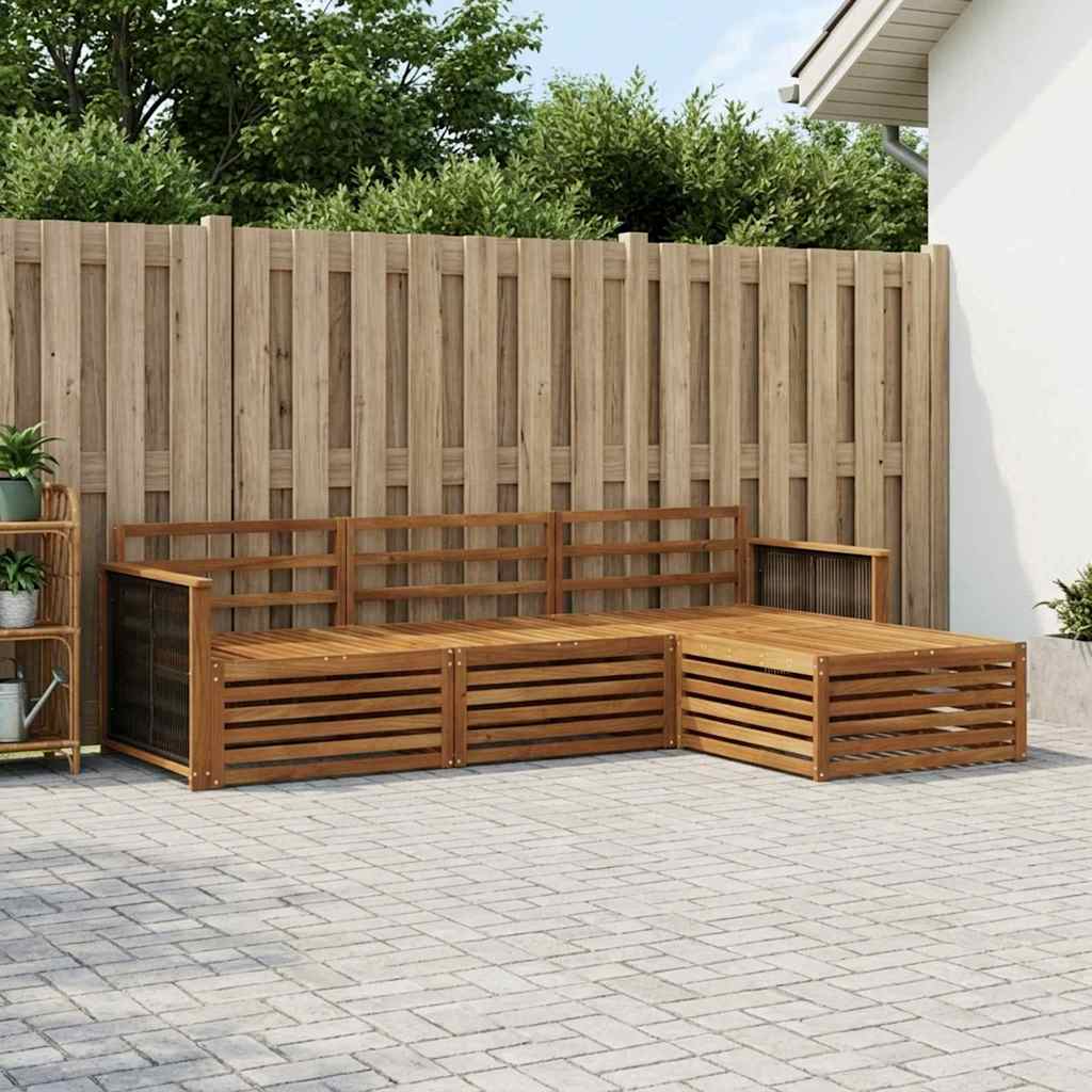 Conjunto de sofás de exterior Natural 245,5 x 162,5 x 73 cm