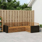 Conjunto de sofás de exterior 4 pcs