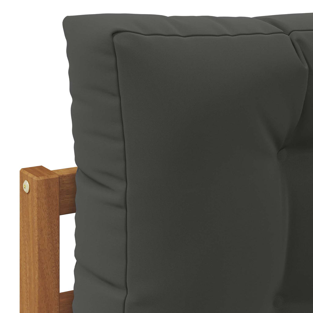 Conjunto de sofás de exterior 6 pcs Natural y Antracita