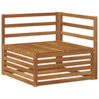 Conjunto de sofás de exterior 7 pcs Natural